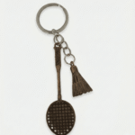 Badminton Racket & Shuttle Charm Keychain