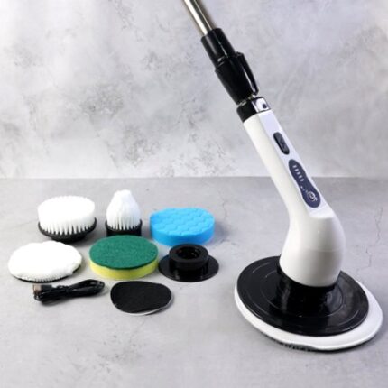 9-in-1 Cordless Electric Spin Scrubber with Extendable Handle